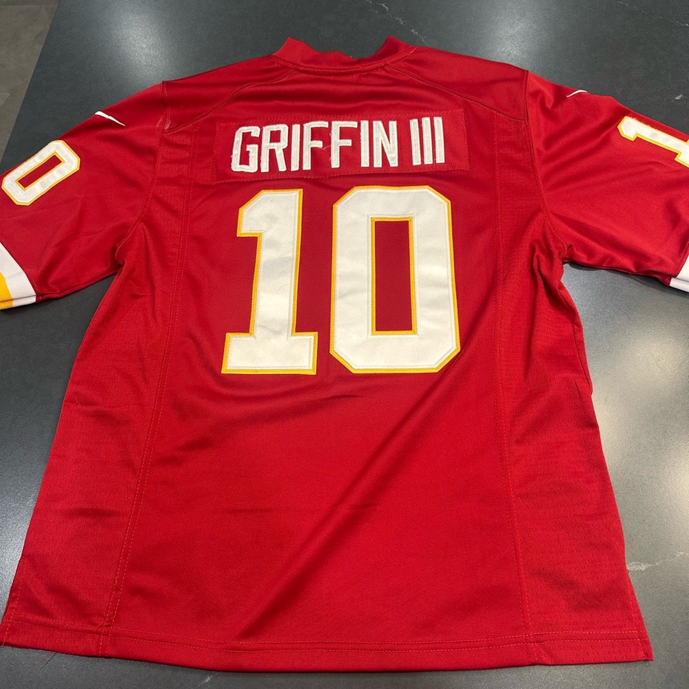 Redskins Robert Griffin III NFL Red and White Men's Jersey